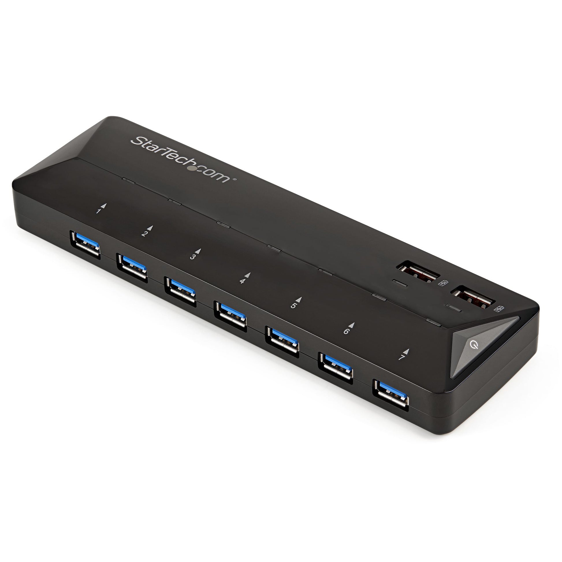 StarTech.com 7-Port USB 3.0 Hub (5Gbps) plus Dedicated Charging Ports - 2 x 2.4A Ports product image