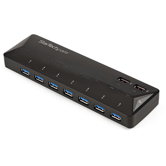 StarTech.com 7-Port USB 3.0 Hub (5Gbps) plus Dedicated Charging Ports - 2 x 2.4A Ports product image