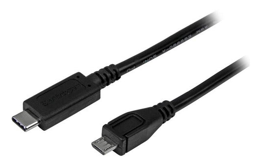 StarTech.com 3ft (1m) USB-C to Micro USB-B Cable, Data Cord, USB 2.0, USB C to Micro-B Data Transfer Cable product image