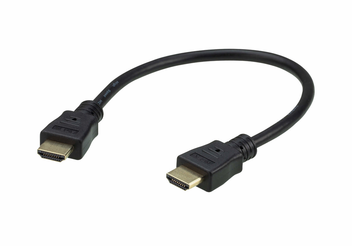 ATEN High Speed HDMI Cable with Ethernet True 4K ( 4096X2160 @ 60Hz); 0,3 m HDMI Cable with Ethernet - ATEN