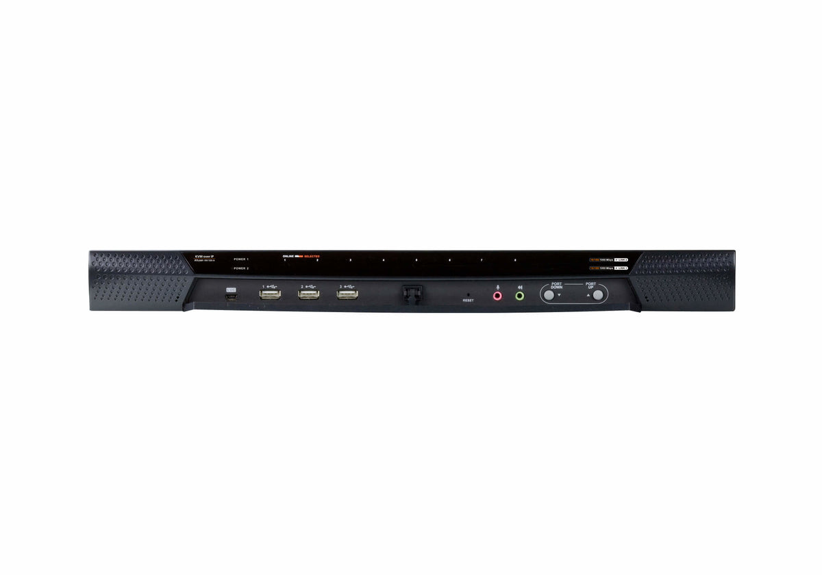 ATEN 8-Port 2-Bus CAT5e/6 KVM Over IP Switch, LUC (Laptop USB Console), with Audio & Virtual Media Support