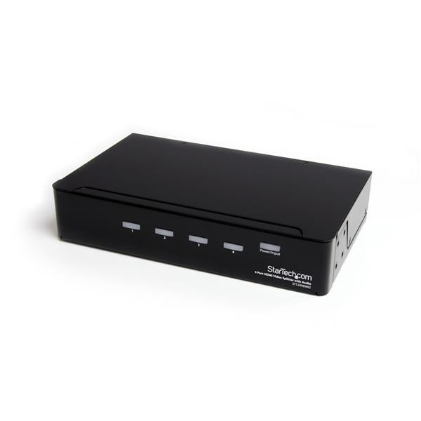 StarTech.com 4-port HDMI splitter and signal amplifier - TAA product image