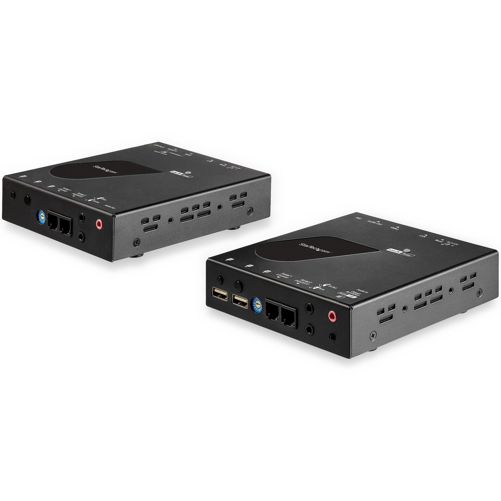 StarTech.com HDMI KVM Extender over IP Network - 4K 30Hz HDMI 2.0 and USB over IP LAN or Cat5e/Cat6 Ethernet Cable (100m/330ft) - Remote KVM Switch/Console Transmitter/Receiver Extender Kit… product image