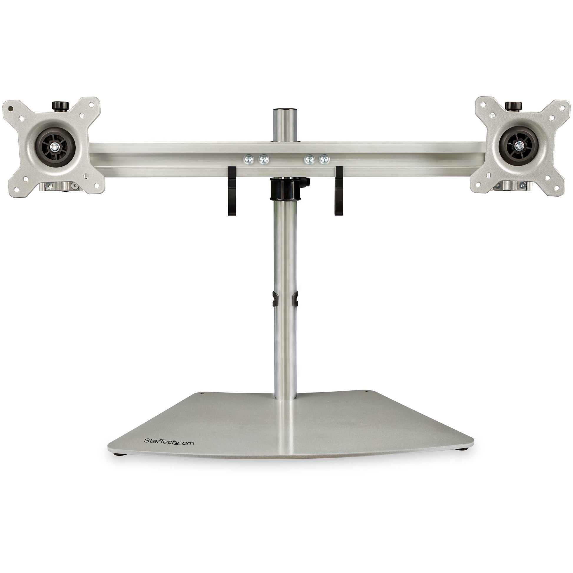 StarTech.com Dual Monitor Stand - Ergonomic Free Standing Dual Monitor Desktop Stand for two 24" (17.6lb/8kg) VESA Mount Displays - Synchronized Height Adjustable - Double Monitor Pole Moun… product image