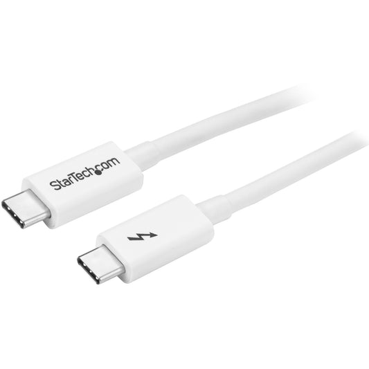 StarTech.com 3.3ft (1m) Thunderbolt 3 Cable, 20Gbps, 100W PD, 4K, Thunderbolt Certified, Compatible with Thunderbolt 4/USB 3.2/DisplayPort product image