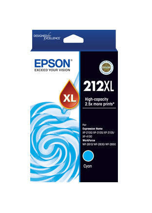 Epson 212XL ink cartridge 1 pc(s) Original High (XL) Yield Cyan product image
