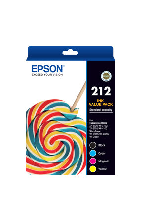 Epson 212 ink cartridge 4 pc(s) Original Standard Yield Black, Cyan, Magenta, Yellow product image