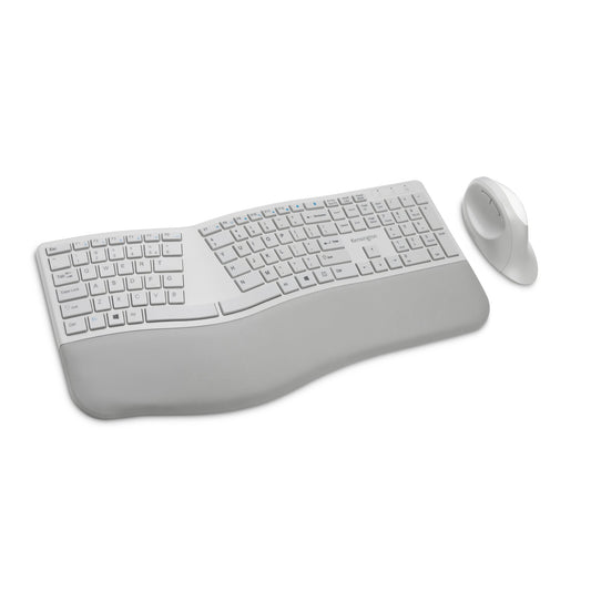 Kensington Pro Fit Ergo Wireless Keyboard and Mouse-Gray