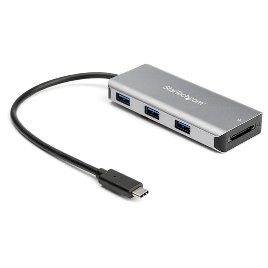 StarTech.com 3 Port 10Gbps USB C Hub with SD Card Reader - 3x USB-A & 1x SD Slot - Portable USB 3.2 Gen 2 Type C Adapter Hub - Laptop Hub - USB Bus Powered - Thunderbolt 3 Compatible - TAA product image