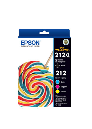 Epson 212XL ink cartridge 4 pc(s) Original High (XL) Yield Black, Cyan, Magenta, Yellow product image