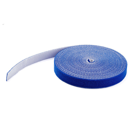 StarTech.com 25ft (7.6m) Hook and Loop Roll, Blue, Cut-to-Size Reusable Cable Ties, Bulk Industrial Wire Fastener Tape, Adjustable Fabric Wraps, Reusable Self Gripping Cable Management Stra… product image