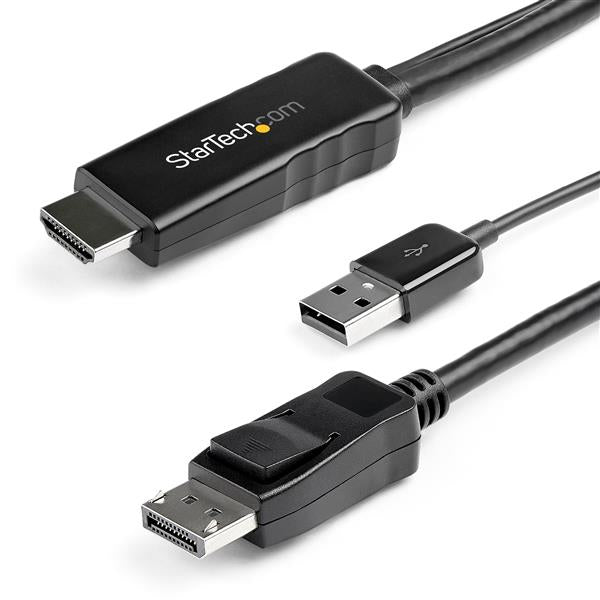 StarTech.com 3 m (9.8 ft.) HDMI to DisplayPort Cable - 4K 30Hz product image
