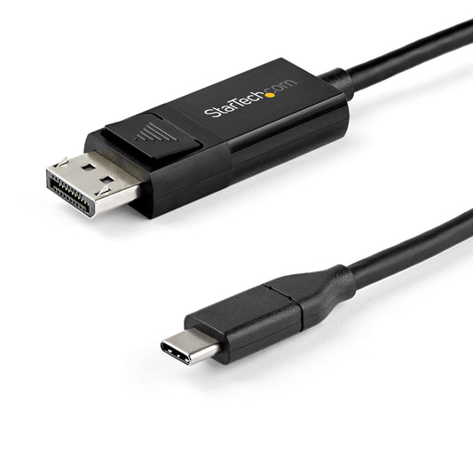 StarTech.com 6.6ft (2m) USB C to DisplayPort 1.4 Cable 8K 60Hz/4K - Bidirectional DP to USB-C or USB-C to DP Reversible Video Adapter Cable -HBR3/HDR/DSC - USB Type C/Thunderbolt Monitor Ca… product image