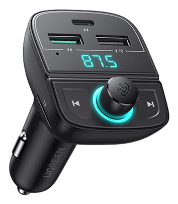 Ugreen [AI generated title] Biloplader / FM-Sender Med Bluetooth 5.0 3 Usb Porte Black product image