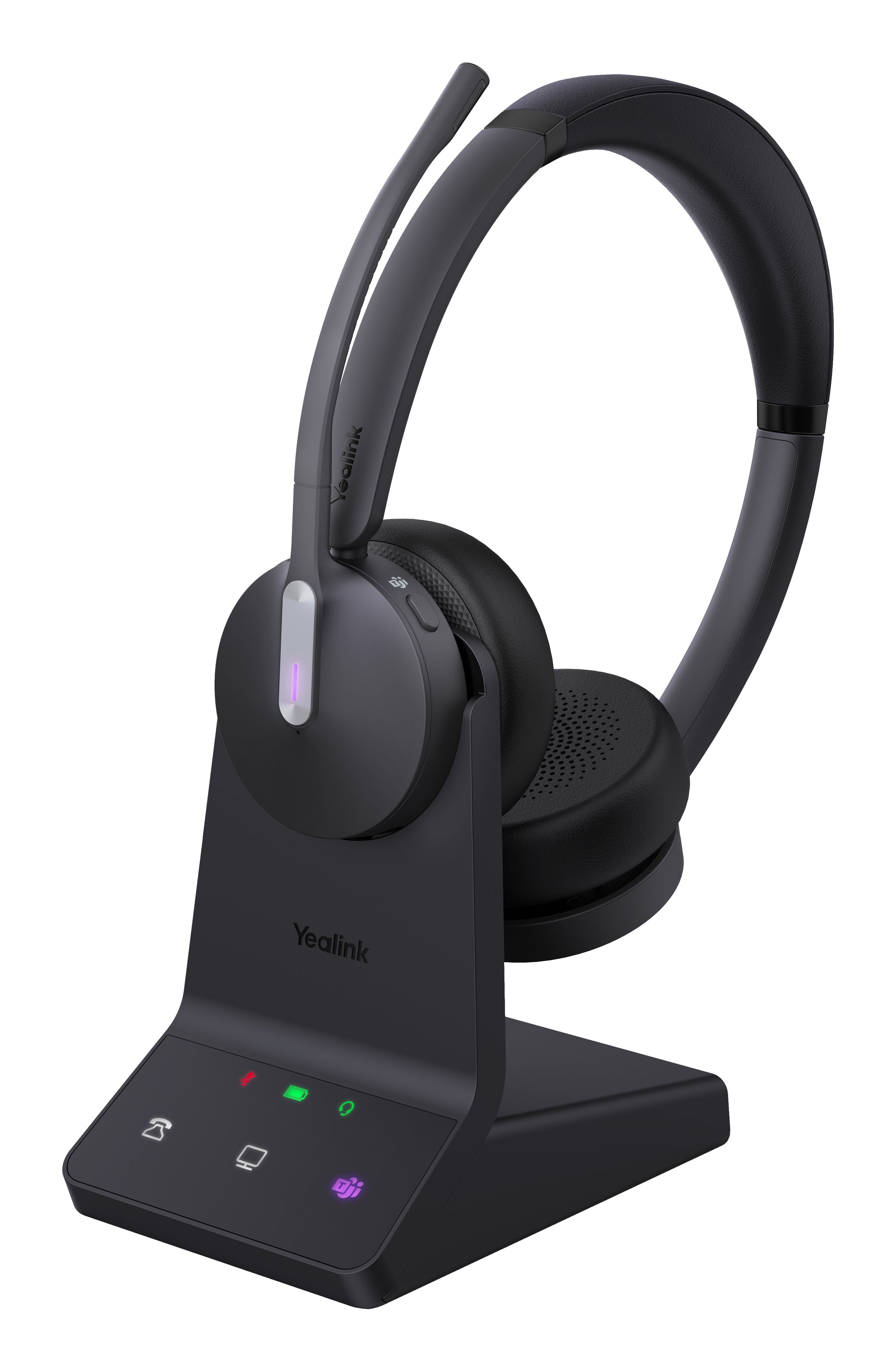 Yealink WH64 Dual Teams Headset Wireless Head-band Office/Call center USB Type-C Bluetooth Black product image