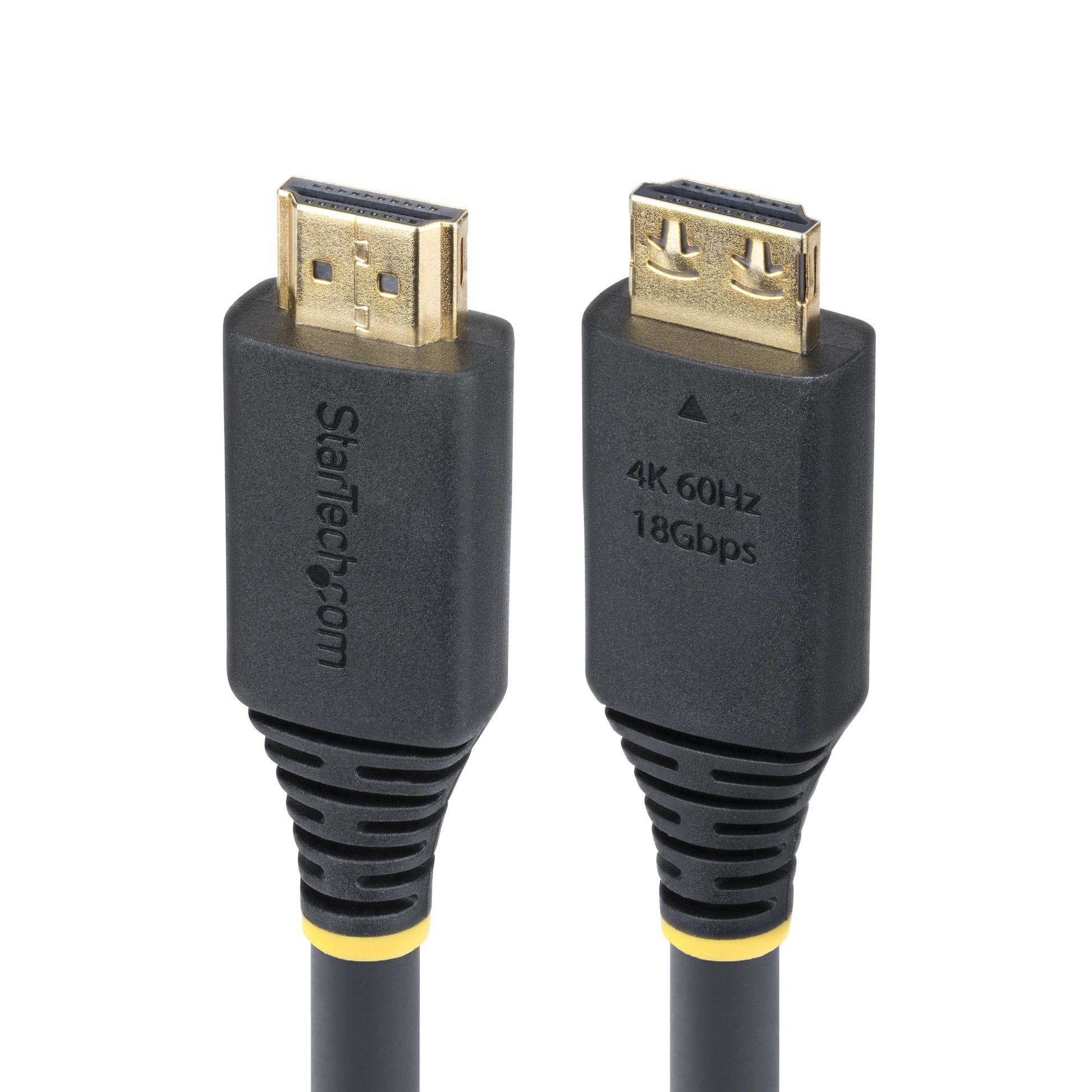 StarTech.com 20ft (6.1m) High Speed HDMI Cable with Gripping Connectors, 4K 60Hz/1440p 144Hz, HDR10/HDCP 2.2/ARC, 18Gbps, UHD HDMI Cord for TV/Monitor/Display, TPE Jacket product image