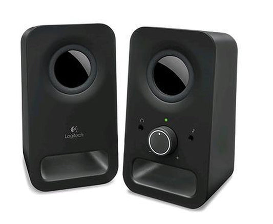 Logitech Z150 2.0 Stereo Speakers 6W Compact Size Easily Access to Power & Volume Control Headphone & Auxiliary Jack for TV PC...