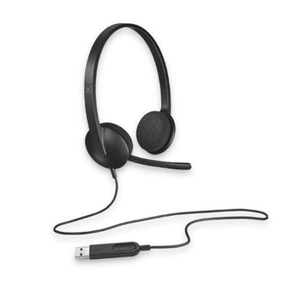 Logitech H340 Plug-and-Play USB Headset with Noise Cancelling Microphone