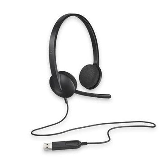 Logitech H340 Plug-and-Play USB Headset with Noise Cancelling Microphone