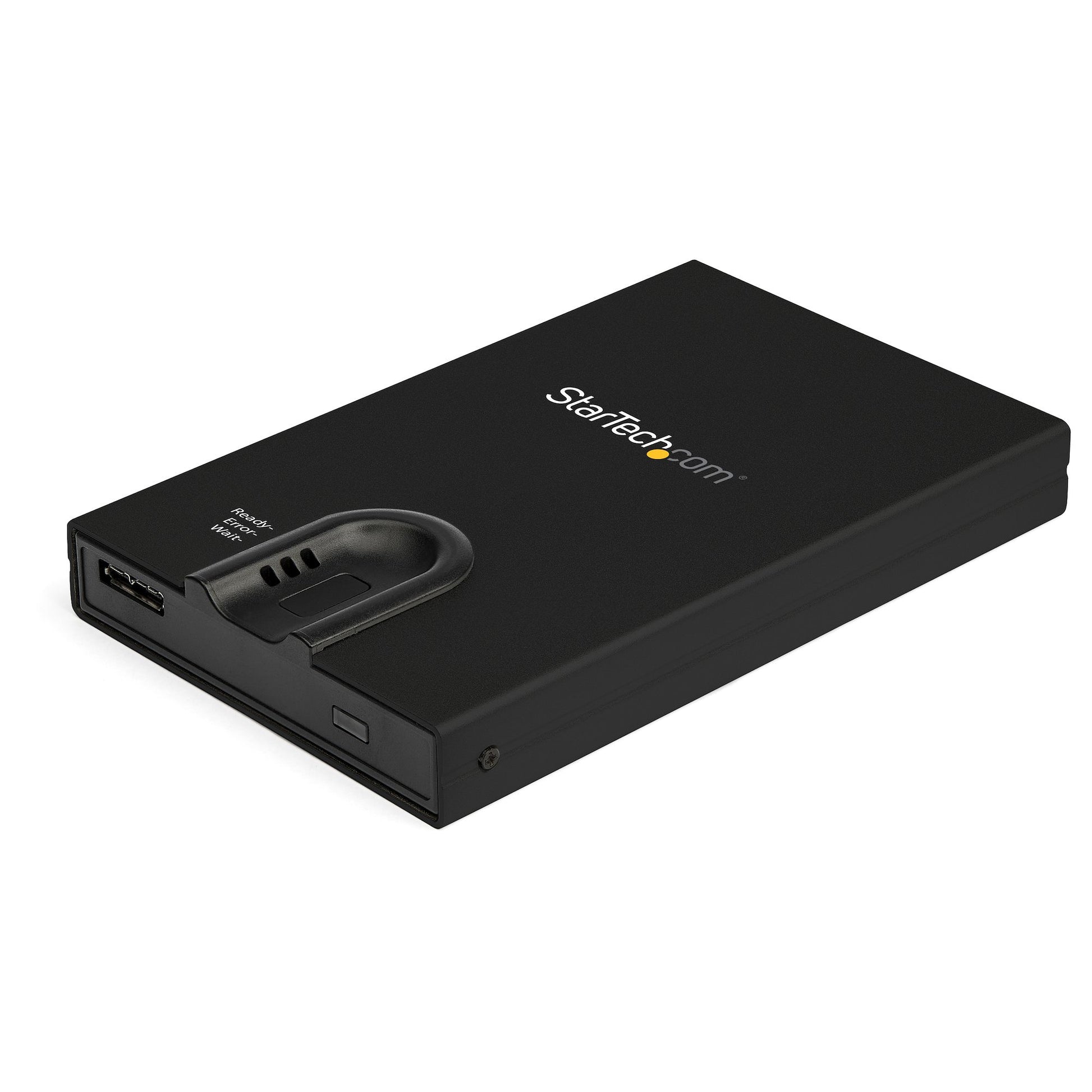 StarTech.com Biometric Enclosure - Encrypted USB 3.0 2.5" SATA Hard Drive Enclosure - Fingerprint/Password Access - 256-bit AES Data Encryption - Secure External USB 3.1 Gen 1 to HDD/SSD product image