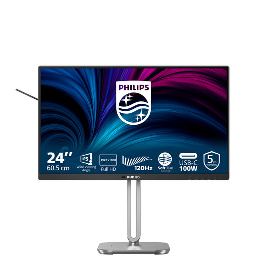 Philips 4000 series 24B2U4301/75 computer monitor 60.5 cm (23.8") 1920 x 1080 pixels Full HD LCD Grey - Philips