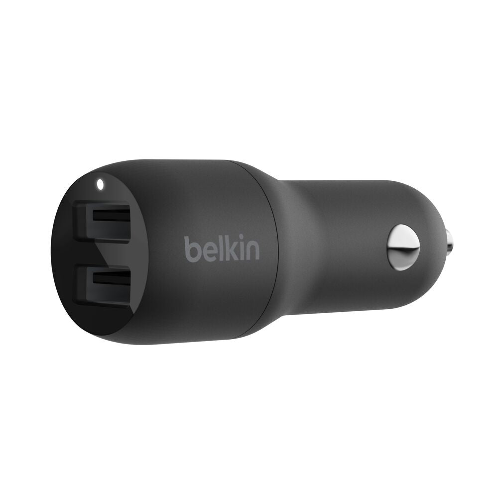 Belkin Dual USB-A Car Charger 12W X2 BLK (CCB001BTBK)