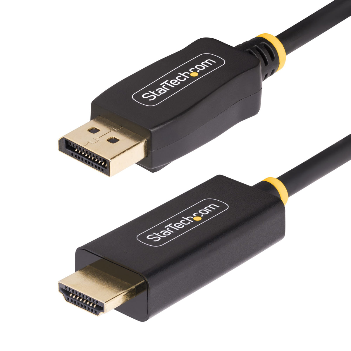 StarTech.com 2m DisplayPort to HDMI Adapter Cable, 4K 60Hz with HDR, DP to HDMI 2.0b, Active Video Converter, DisplayPort Desktop to HDMI Monitor product image