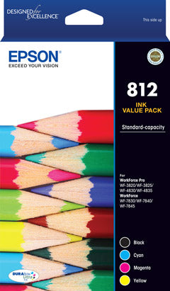 Epson 812 ink cartridge 4 pc(s) Original Standard Yield Black, Cyan, Magenta, Yellow product image