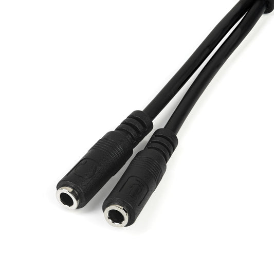 StarTech.com Headset adapter for headsets with separate headphone / microphone plugs - 3.5mm 4 position to 3 position and 2 position 3.5mm M/F product image