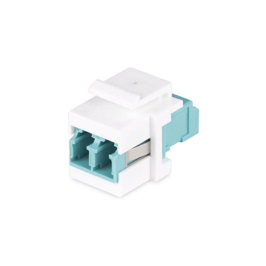 StarTech.com LC to LC Coupler, LC Fiber Coupler, LC/UPC Keystone Jack, Duplex Fiber Optic LC Keystone Coupler for Patch Panel product image