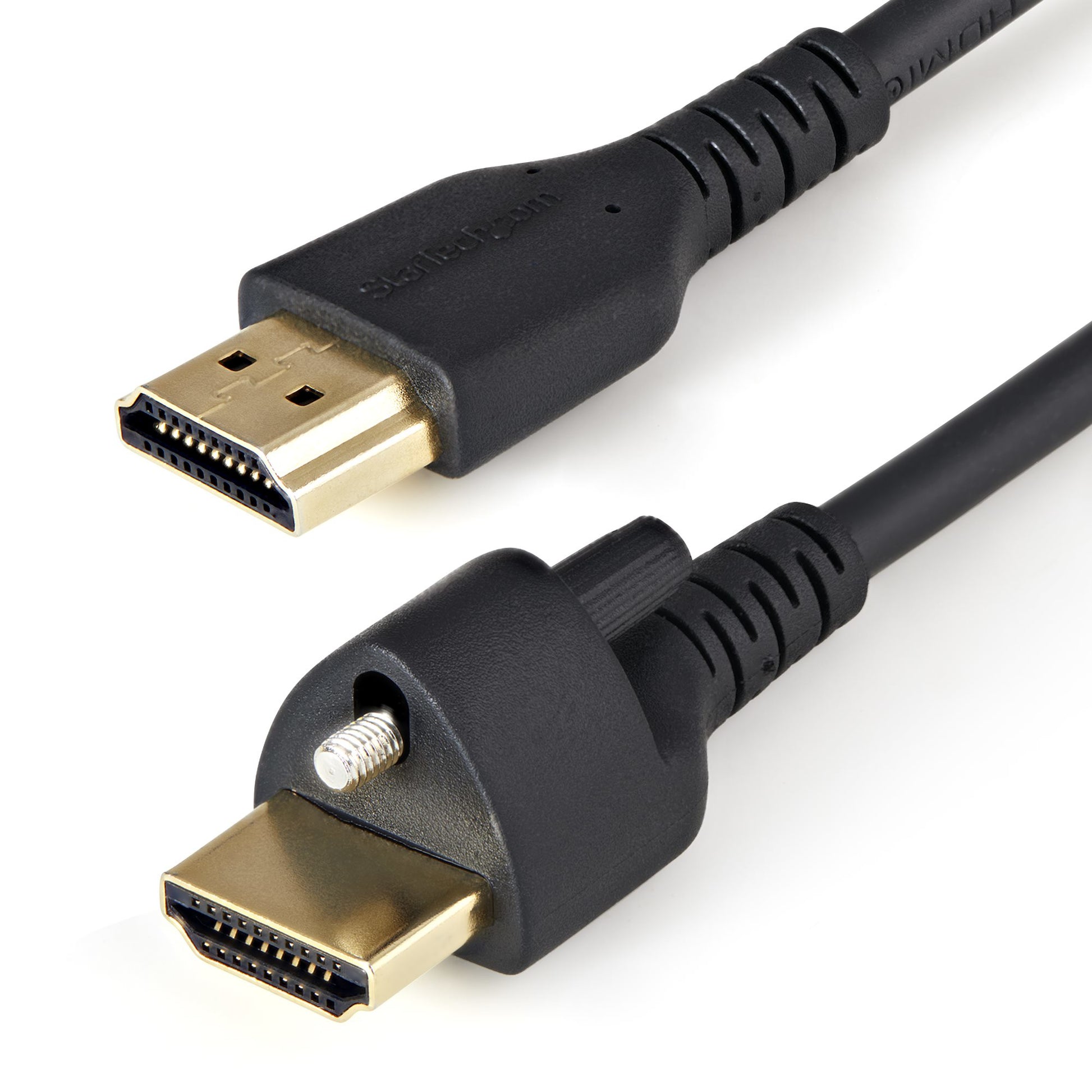 StarTech.com 6ft (2m) Slim HDMI Cable with Locking Screw - 4K 60Hz HDR - High Speed HDMI 2.0 Monitor Cable with Locking Screw Connector for Secure Connection - Slim HDMI Cable with Ethernet… product image