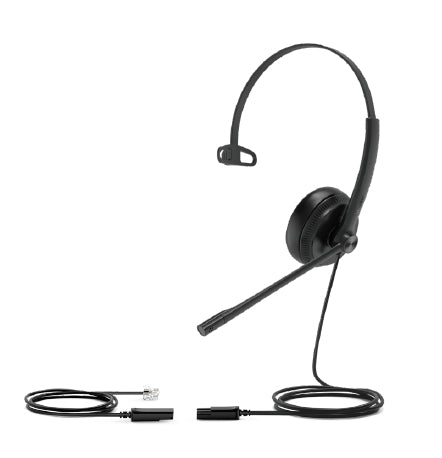 Yealink YHS34 Headset Wired Head-band Office/Call center Black product image