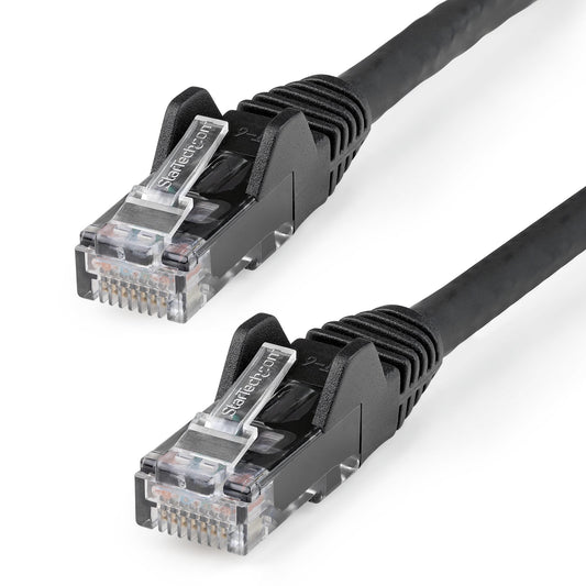 StarTech.com 5m CAT6 Ethernet Cable - LSZH (Low Smoke Zero Halogen) - 10 Gigabit 250Mhz 100W PoE RJ45 10GbE UTP Network Patch Cord Snagless with Strain Relief - Black, CAT 6, ETL Verified,… product image