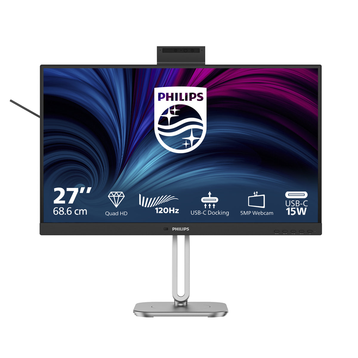 Philips 4000 series 27B2U4601H/75 computer monitor 68.6 cm (27") 2560 x 1440 pixels Quad HD LCD Black - Philips