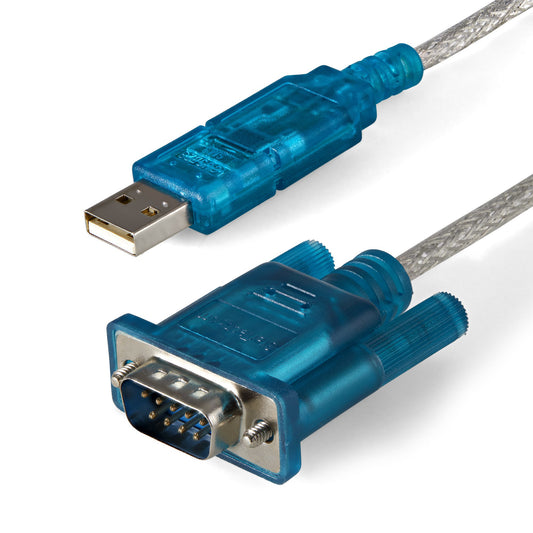 StarTech 3ft (91cm) 1-Port USB to RS232 DB9 Serial Adapter Cable, USB to Serial Adapter Cable - M/M