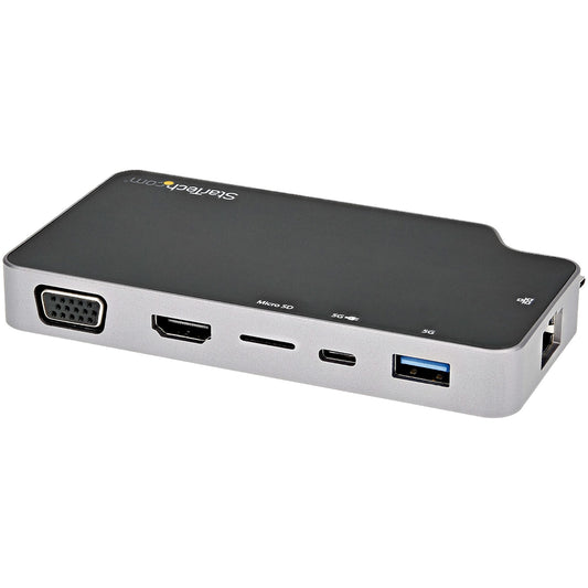 StarTech.com USB C Multiport Adapter - USB-C to 4K HDMI or VGA Video with 100W Power Delivery Pass-through, 2-Port...