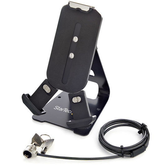 StarTech.com Secure Tablet Stand w/ K-Slot Cable Lock - Locking Tablet Holder for 7.9"-13" Tablets - Universal...