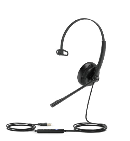 Yealink UH34 Lite Headset Wired Head-band Office/Call center Black product image