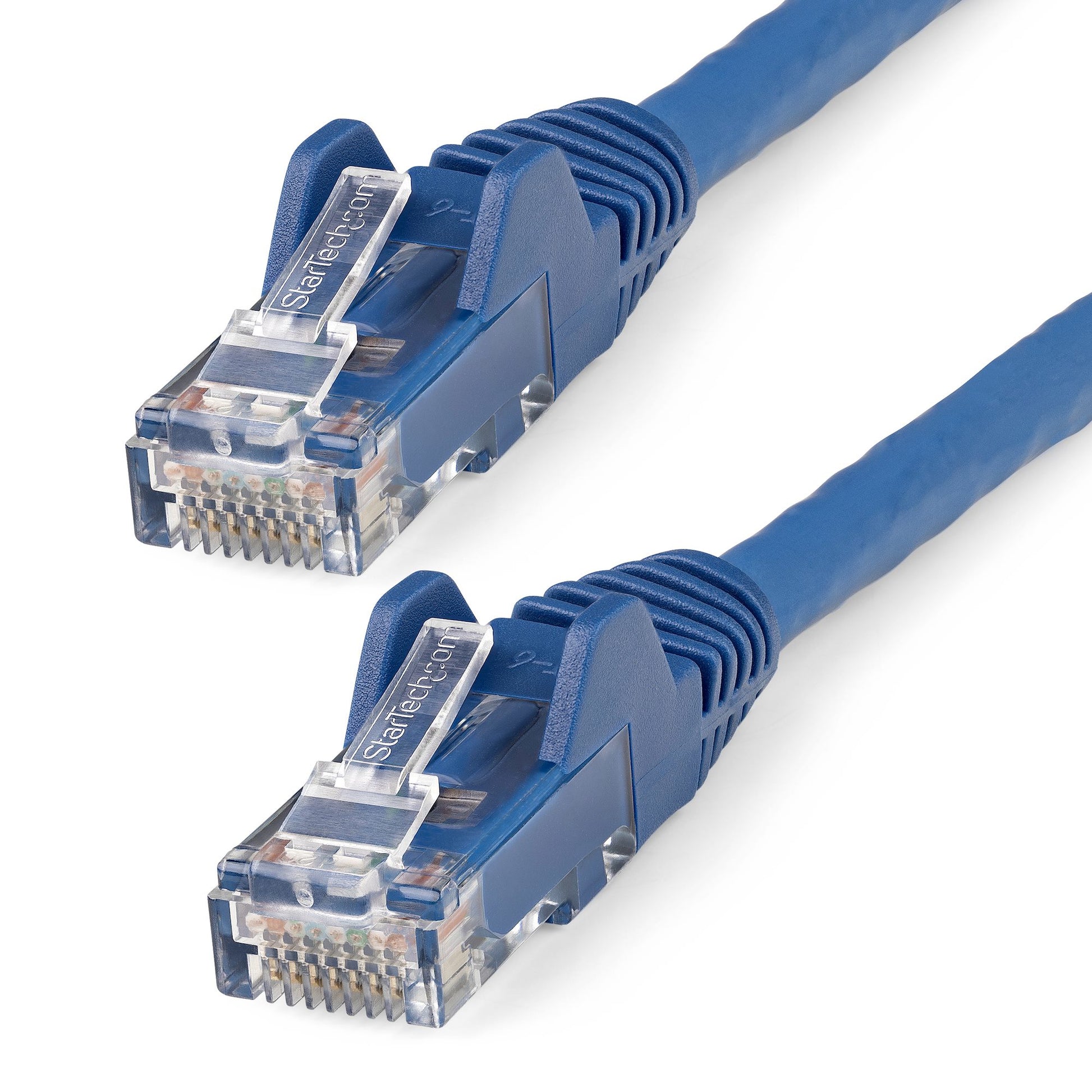 StarTech.com 15m CAT6 Ethernet Cable - LSZH (Low Smoke Zero Halogen) - 10 Gigabit 250Mhz 100W PoE RJ45 10GbE UTP Network Patch Cord Snagless with Strain Relief - Blue, CAT 6, ETL Verified,… product image