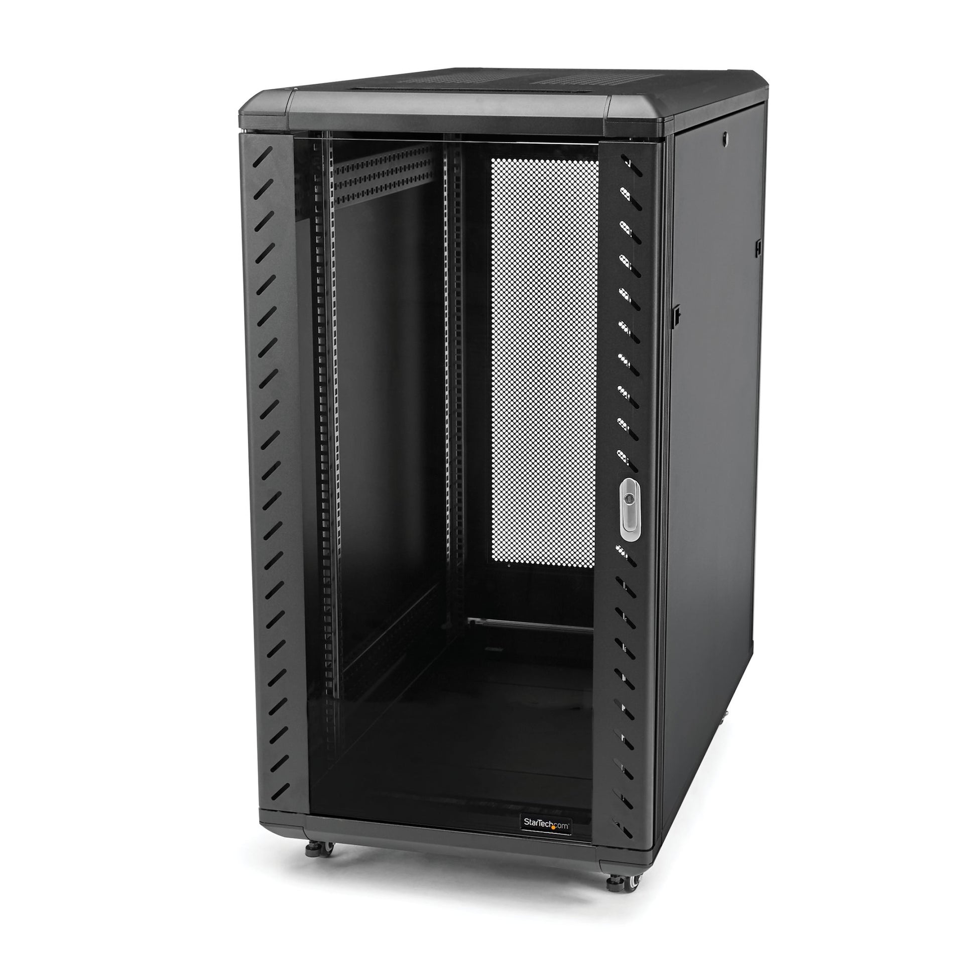 StarTech.com 18U Enterprise-Grade Flat Pack Server Rack Cabinet, 19in Enclosed 4-Post Rack with 29in (75cm) Mounting Depth and 1764lb (800kg) Weight Capacity product image