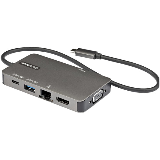 StarTech.com USB-C Multiport Adapter - USB-C to 4K 30Hz HDMI or 1080p VGA - USB Type-C Mini Dock w/ 100W Power...