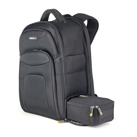 StarTech.com 17.3" Laptop Backpack with Removable Accessory Organizer Case - Professional IT Tech Backpack for...