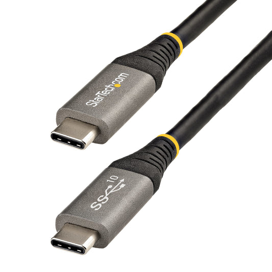 StarTech.com 3ft (1m) USB-C Cable, USB 10Gbps, 100W (5A) Power Delivery, 8K 60Hz / 4K 144Hz DP Alt Mode, USB-IF Certified, Thunderbolt Compatible product image