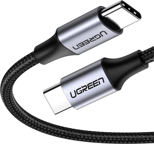 Ugreen 50150 USB cable USB 2.0 1 m USB C 0.48 Gbit/s 60 W Black, Silver product image