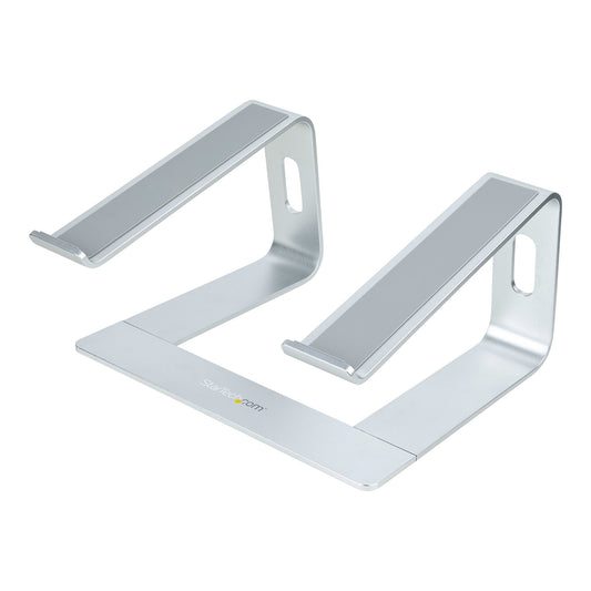 StarTech.com Laptop Stand for Desk, Supports 5kg/11lb, Aluminum, Silver, Ergonomic Laptop Riser, Portable Laptop...