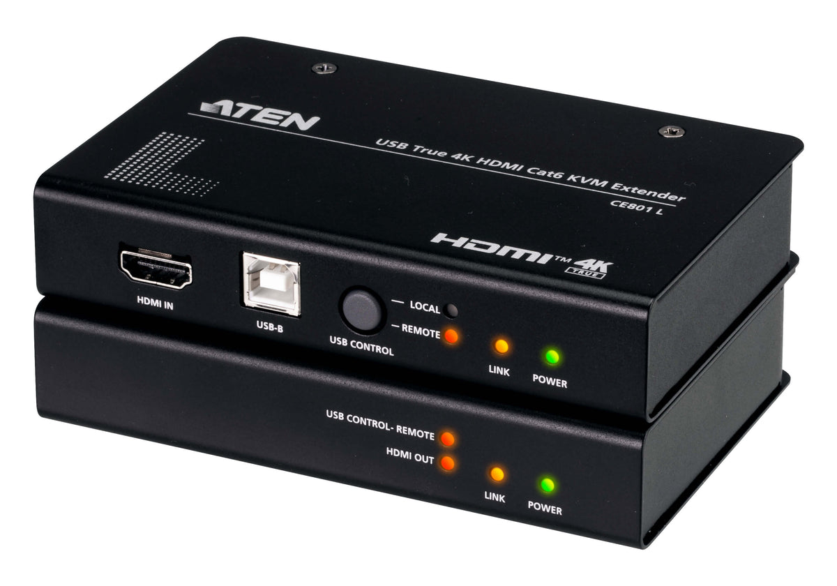ATEN USB True 4K HDMI Cat 6 KVM Extender (4K @ 70 m / FHD @ 100 m) - ATEN