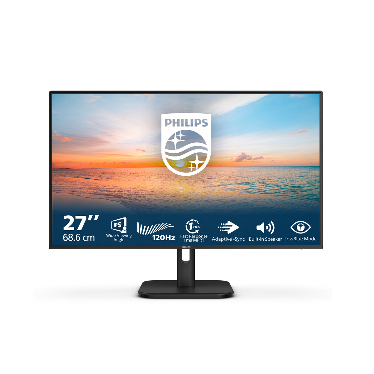 Philips 1000 series 27E1N1200A/75 computer monitor 68.6 cm (27") 1920 x 1080 pixels Full HD LCD Black - Philips