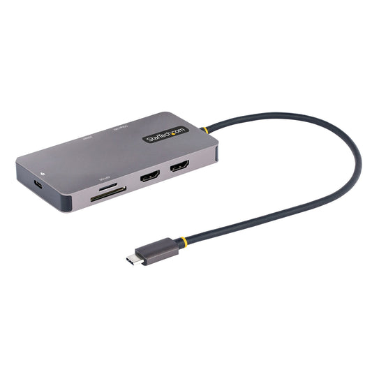 StarTech.com USB C Multiport Adapter, Dual HDMI Video, 4K 60Hz, 2Pt 5Gbps USB-A Hub, 100W Power Delivery...