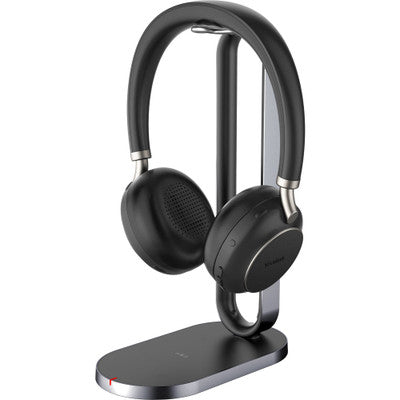Yealink BH76 Headset Wireless Head-band Calls/Music USB Type-A Bluetooth Charging stand Black product image