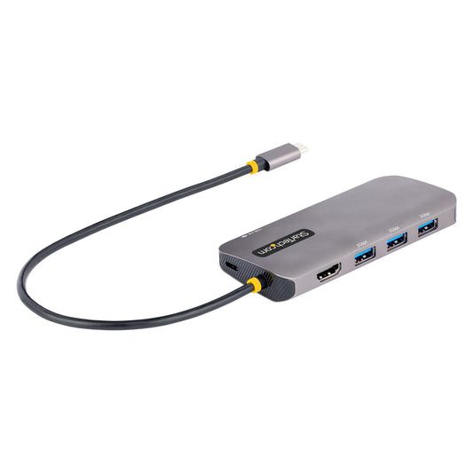 StarTech.com USB C Multiport Adapter, 4K 60Hz HDMI Video, 3 Port 5Gbps USB Hub, 100W Power Delivery Pass-Through,...